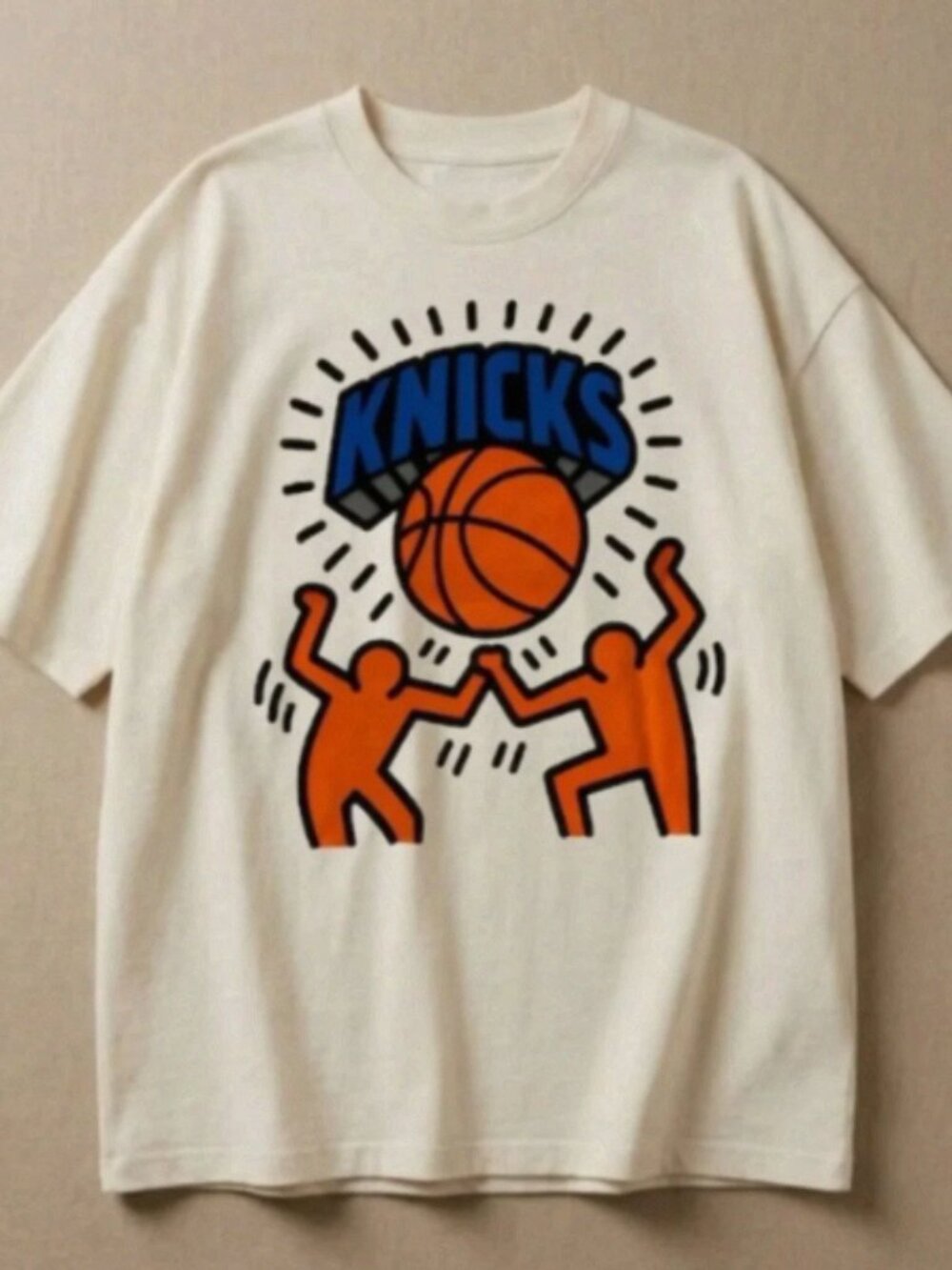 New York Knicks Baseball Pop Art Graphic T-Shirt